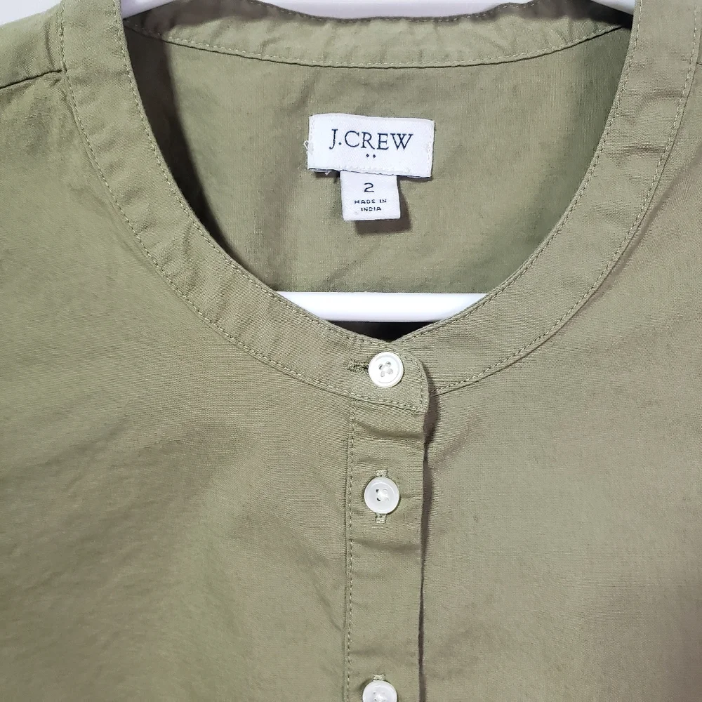 J. Crew Button Down Cotton Minimalist Dress